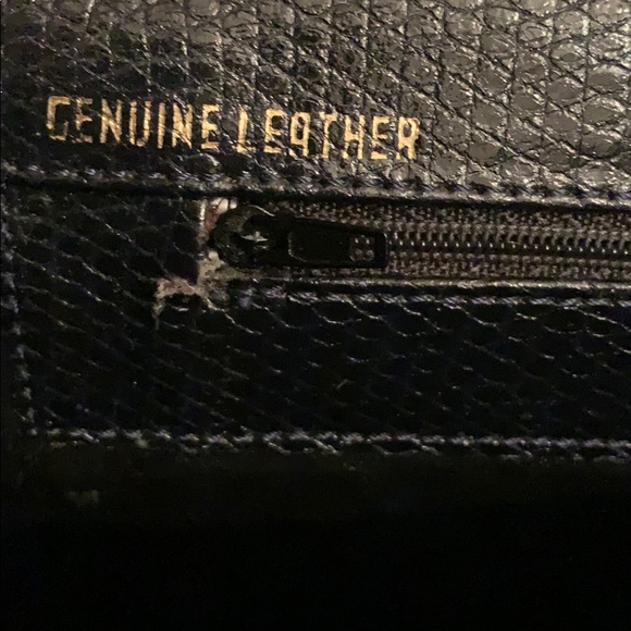 Antonio Scepi Blue Leather Satchel Made in Italy - Picture 11 of 13